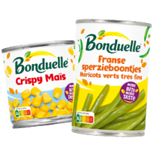 Bonduelle groenten, bonen, minipacks of lunchbowls